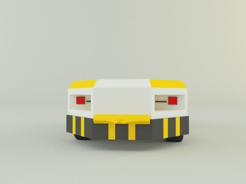 Tow flight deck tractor Low-poly 3D Modell