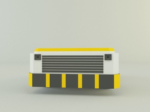 Tow flight deck tractor Low-poly 3D Modell