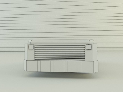 Tow flight deck tractor Low-poly 3D Modell