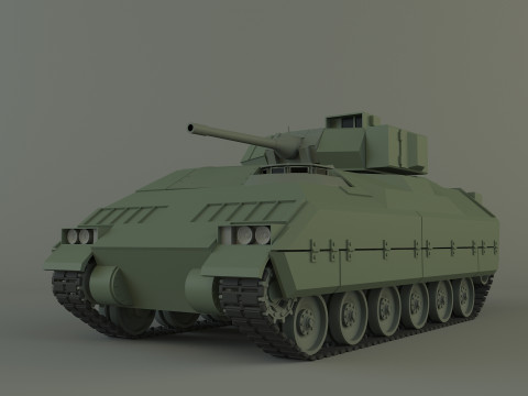 M2 Bradley tank 3D Model