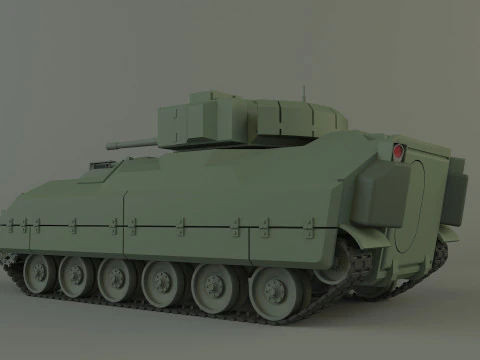 M2 Bradley tank 3D Model