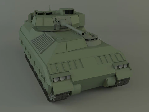 M2 Bradley tank 3D Model