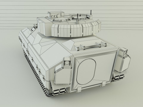 M2布拉德利坦克 3D 模型