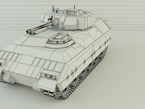 M2布拉德利坦克 3D 模型