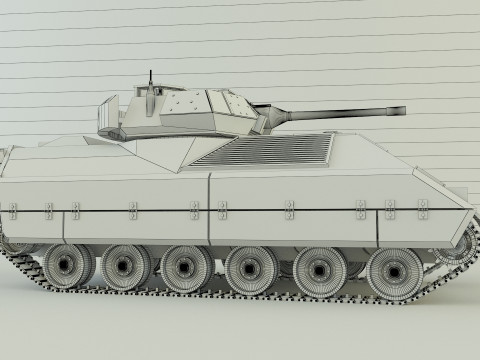 M2布拉德利坦克 3D 模型