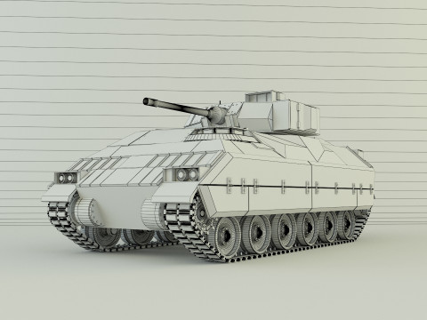 M2布拉德利坦克 3D 模型