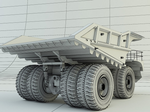 Big Mining Truck Modelo 3D