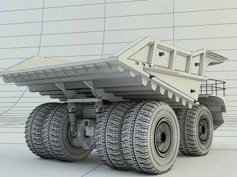 Big Mining Truck 3D Model