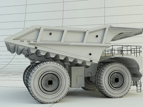 Big Mining Truck 3D Model