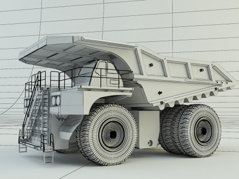 Big Mining Truck Modelo 3D