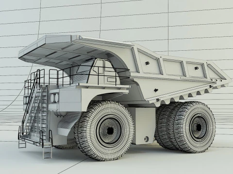 Big Mining Truck 3D Model
