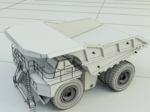 Big Mining Truck 3D Model