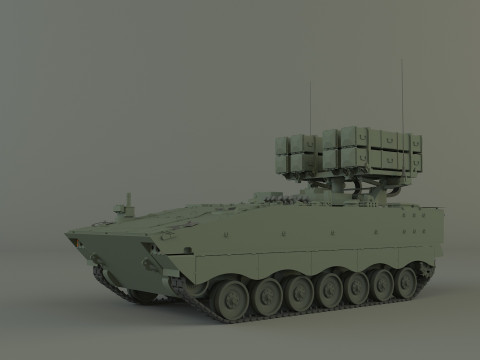 Nti tank missile carrier aft-10 3D Model