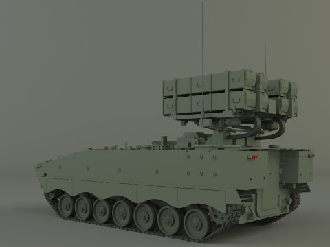 Nti tank missile carrier aft-10 3D Model