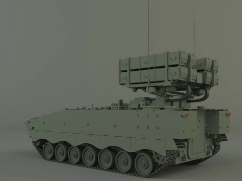 Nti tank missile carrier aft-10 3D Model