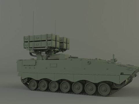 Nti tank missile carrier aft-10 3D Model