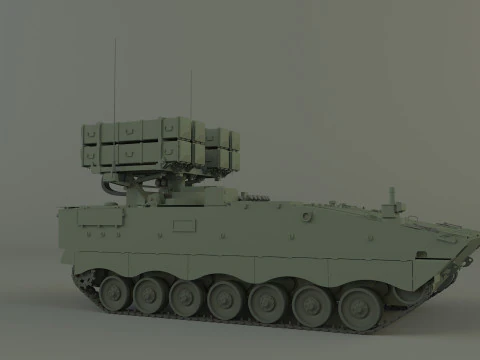 Nti tank missile carrier aft-10 3D Model