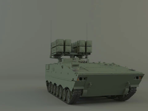 Nti tank missile carrier aft-10 3D Model