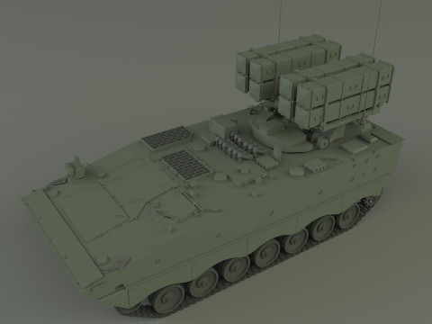 Nti tank missile carrier aft-10 3D Model