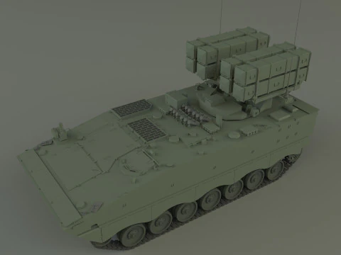 Nti tank missile carrier aft-10 3D Model
