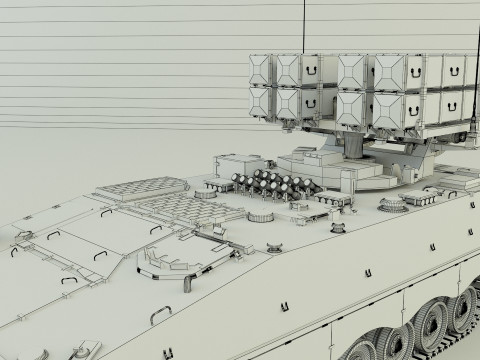 Nti tank missile carrier aft-10 3D Model