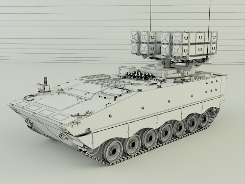 Nti tank missile carrier aft-10 3D Model