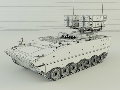 Nti tank missile carrier aft-10 3D Model