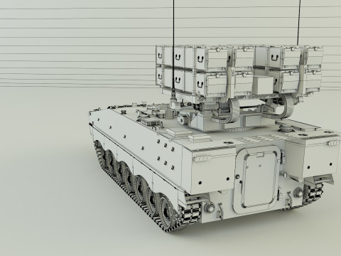 Nti tank missile carrier aft-10 3D Model
