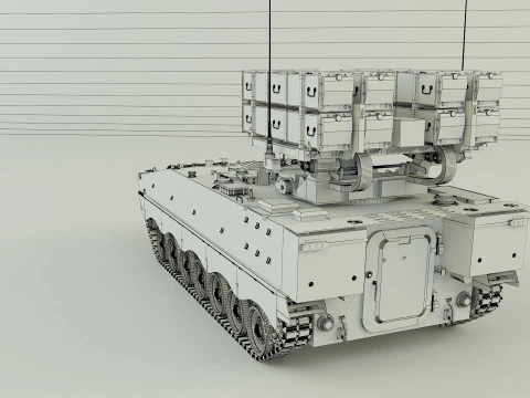 Nti tank missile carrier aft-10 3D Model