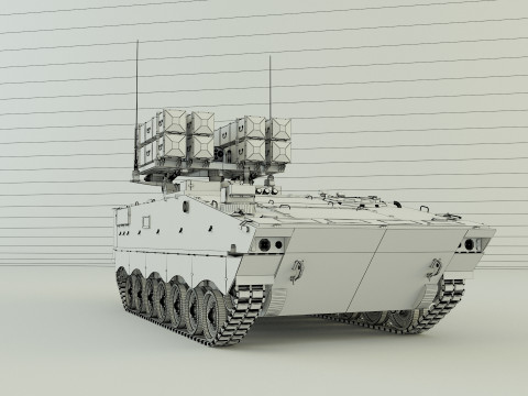 Nti tank missile carrier aft-10 3D Model