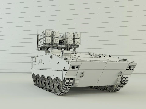 Nti tank missile carrier aft-10 3D Model