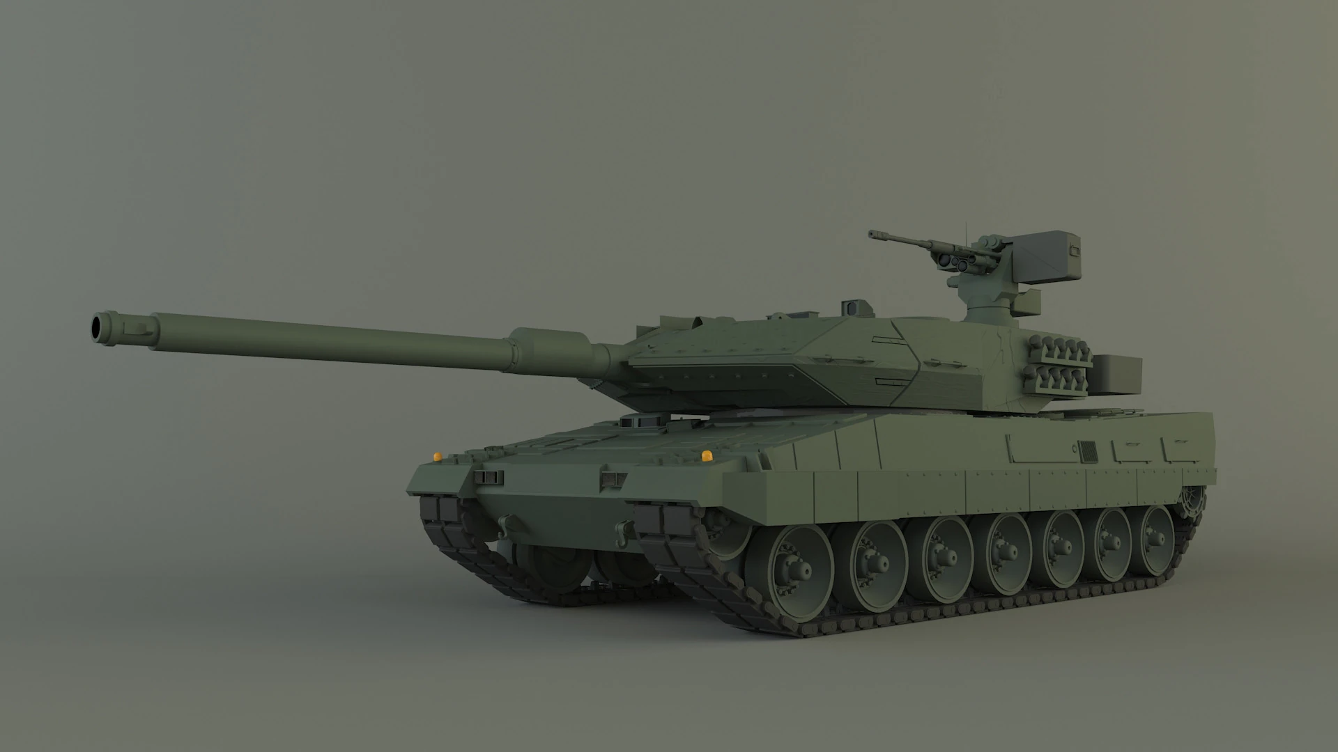 Leopard 2A6 military tank 3D Model .c4d .max .obj .3ds .fbx .stl .blend