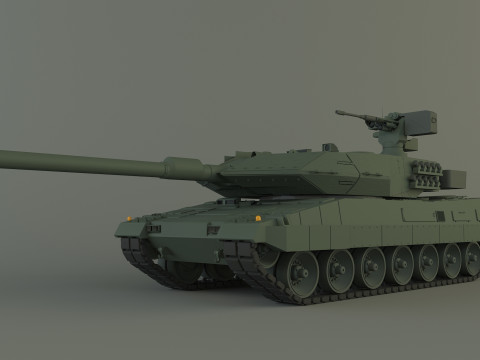 Leopard 2A6 military tank Model 3D