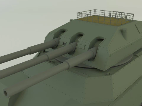 Tanque ratte landkreuzer p1000 Modelo 3D