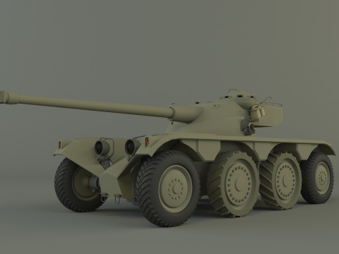 パナール EBR 75 軍用戦車 3Dモデル