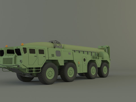Scout B military vehicle 3D Model