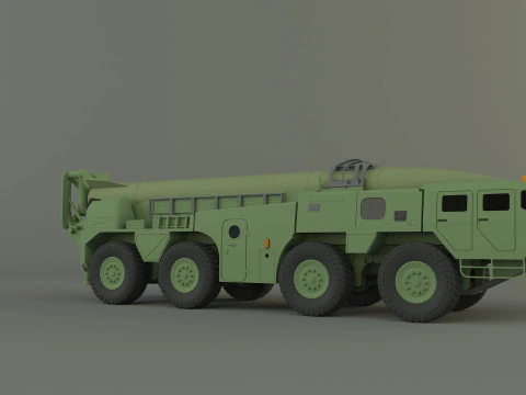 Scout B military vehicle 3D Model