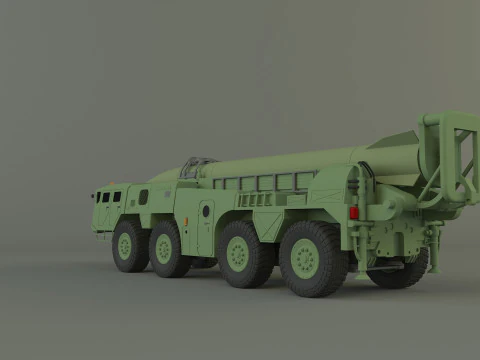 Scout B military vehicle 3D Model