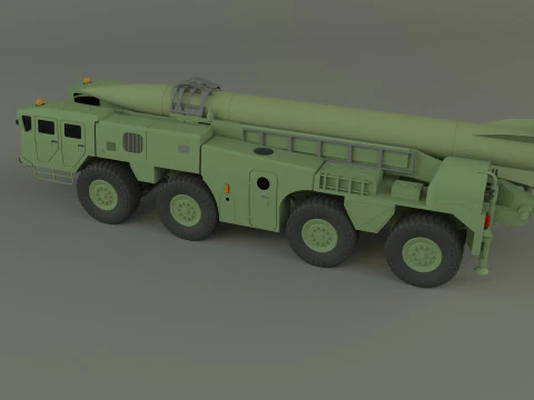 Scout B military vehicle 3D Model