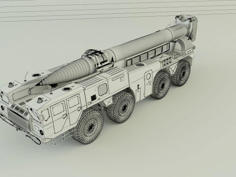 Scout B military vehicle 3D Model