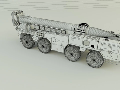 Scout B military vehicle 3D Model