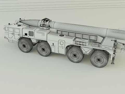 Scout B military vehicle 3D Model