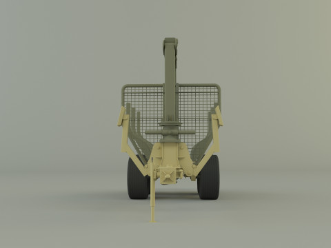 Reboque florestal Modelo 3D