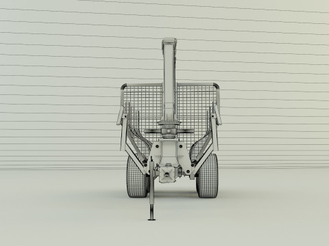 Reboque florestal Modelo 3D