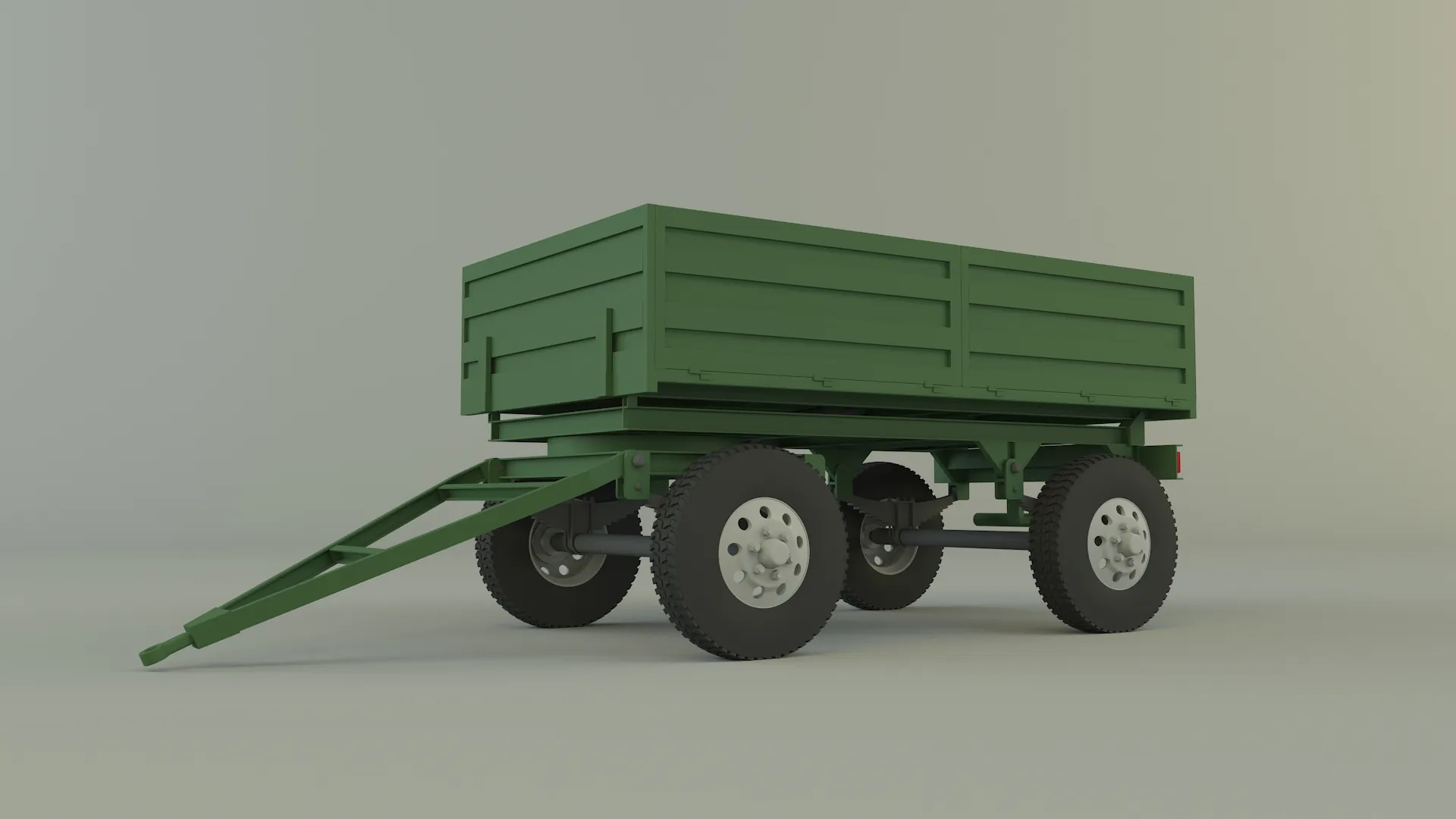 정원 트랙터 트레일러 모델 3D 모델 .c4d .max .obj .3ds .fbx .stl .blend 
