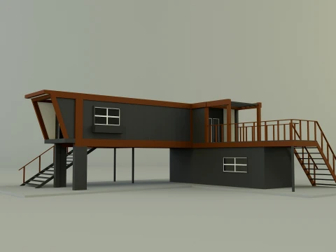 Prefabricated house model 3D Model