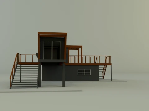 Prefabricated house model 3D Model