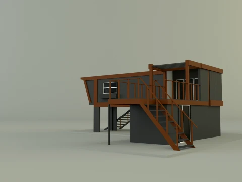 Prefabricated house model 3D Model