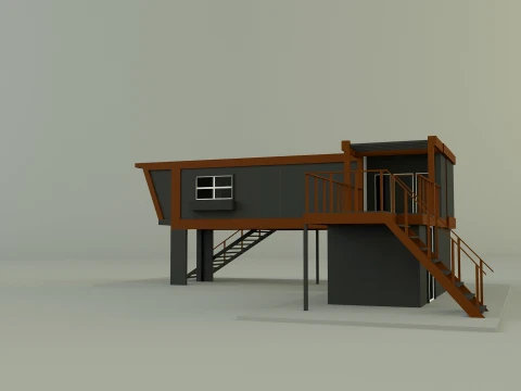 Prefabricated house model 3D Model