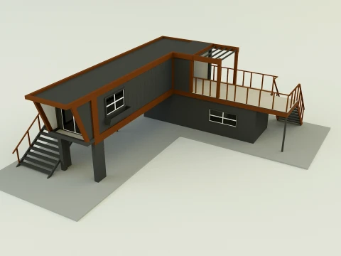 Prefabricated house model 3D Model